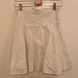 No Appt Necessary Cotton Skirt Ivory color